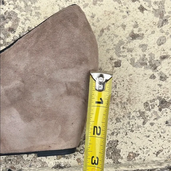 Franco Sarto Tan/black Wedge Shoes Suede - Picture 15 of 15